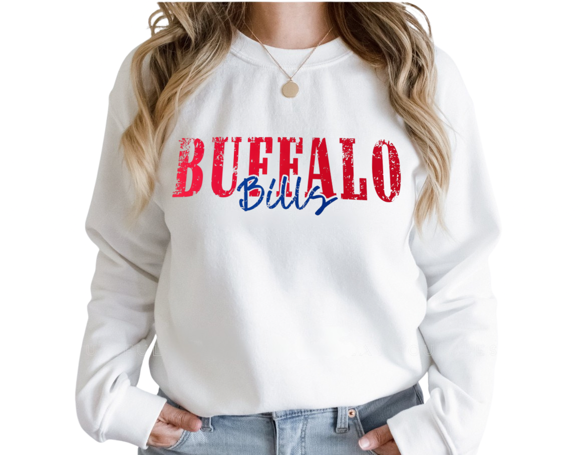 Distressed Buffalo Bills Shirt