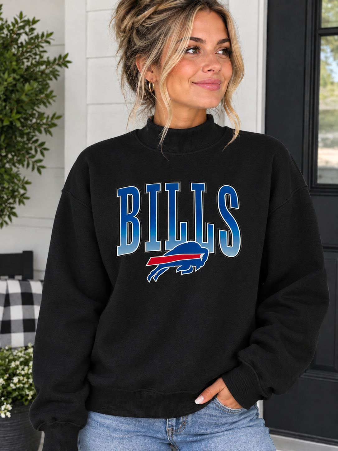 Buffalo Bills Mock neck Sweatshirt