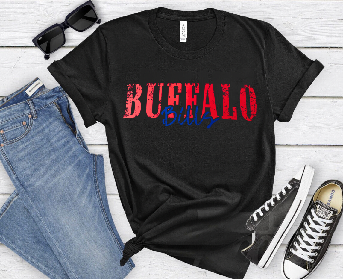 Distressed Buffalo Bills Shirt