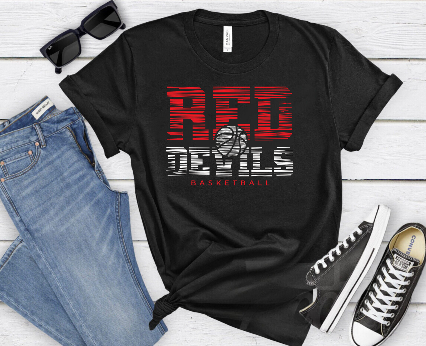 Red Devils Basketball Shirt