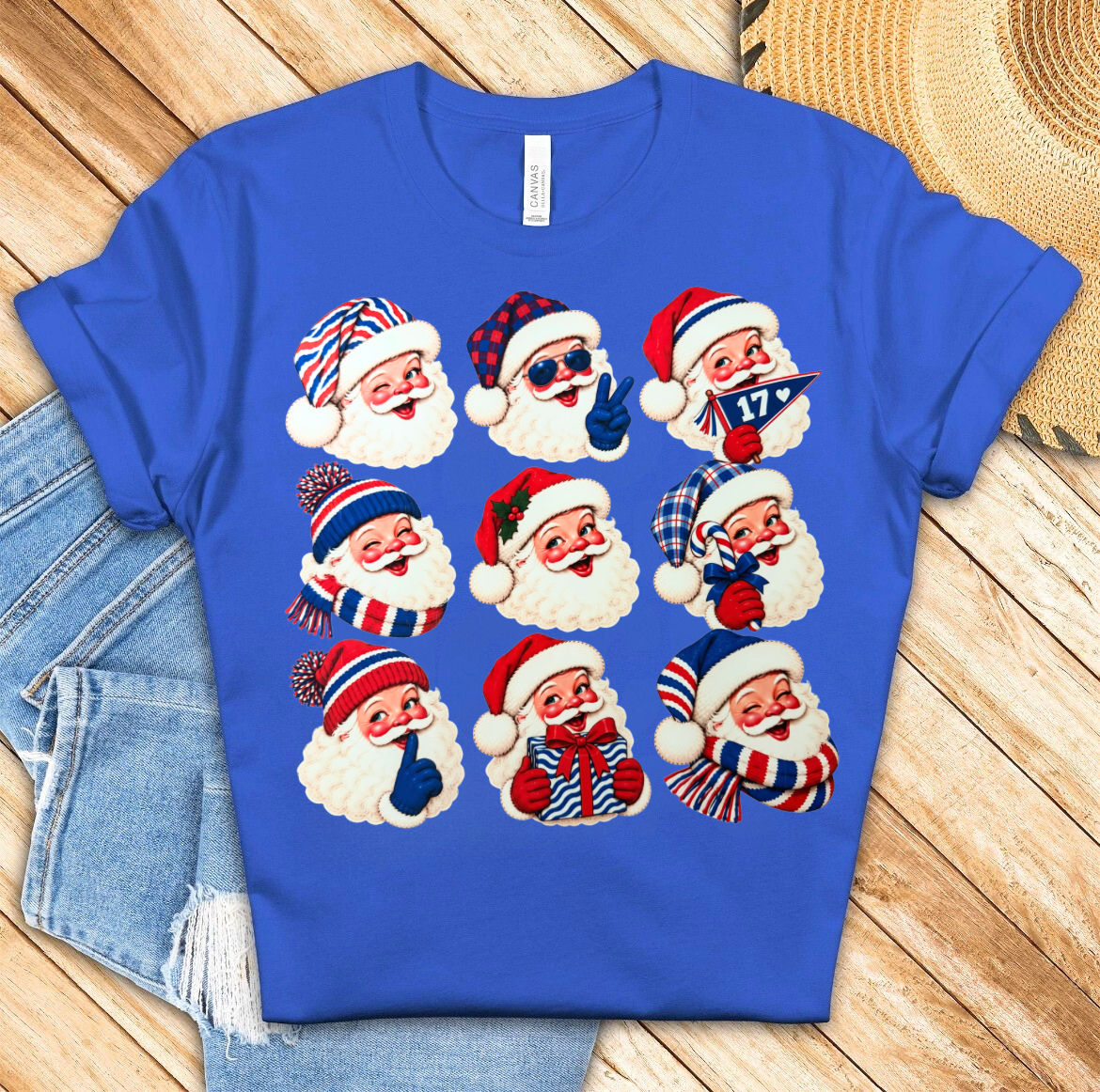 Buffalo Football Santa Shirt