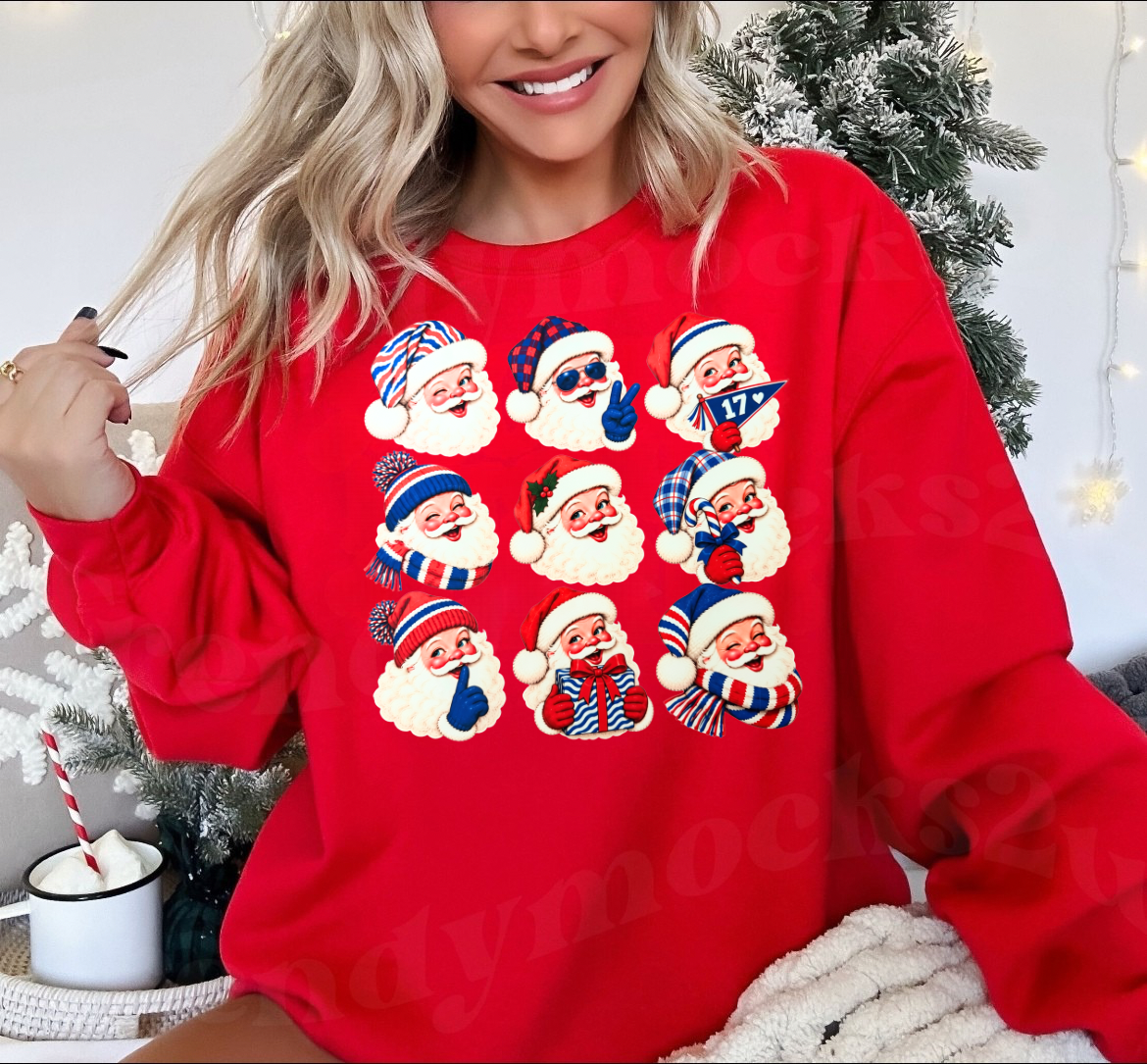Buffalo Football Santa Shirt
