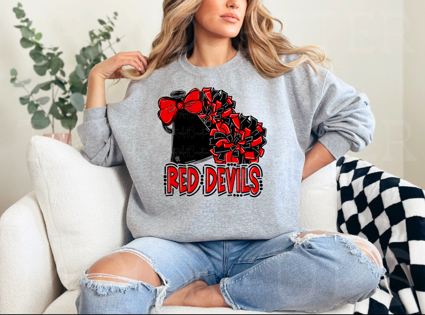 Red Devils Cheer Shirt